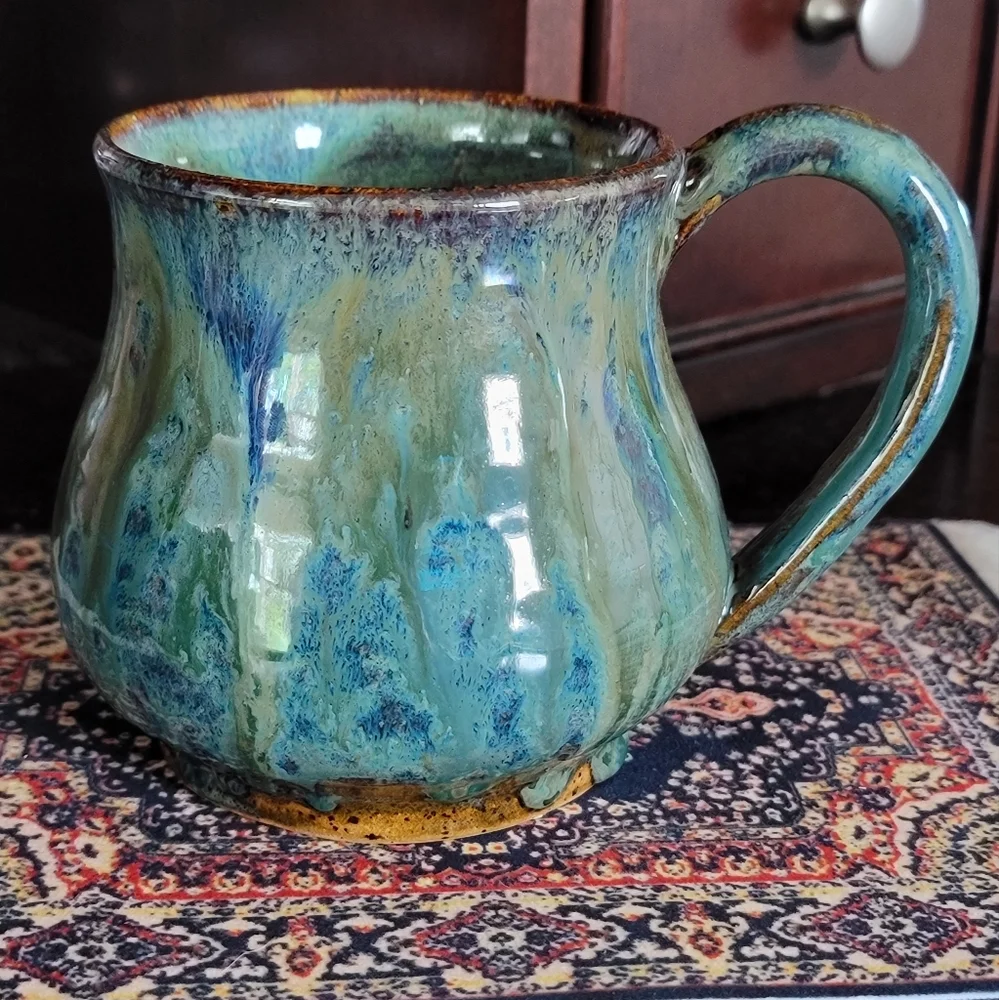 ARMY USA FLAG POTTERY MUG - Picture 2 of 5